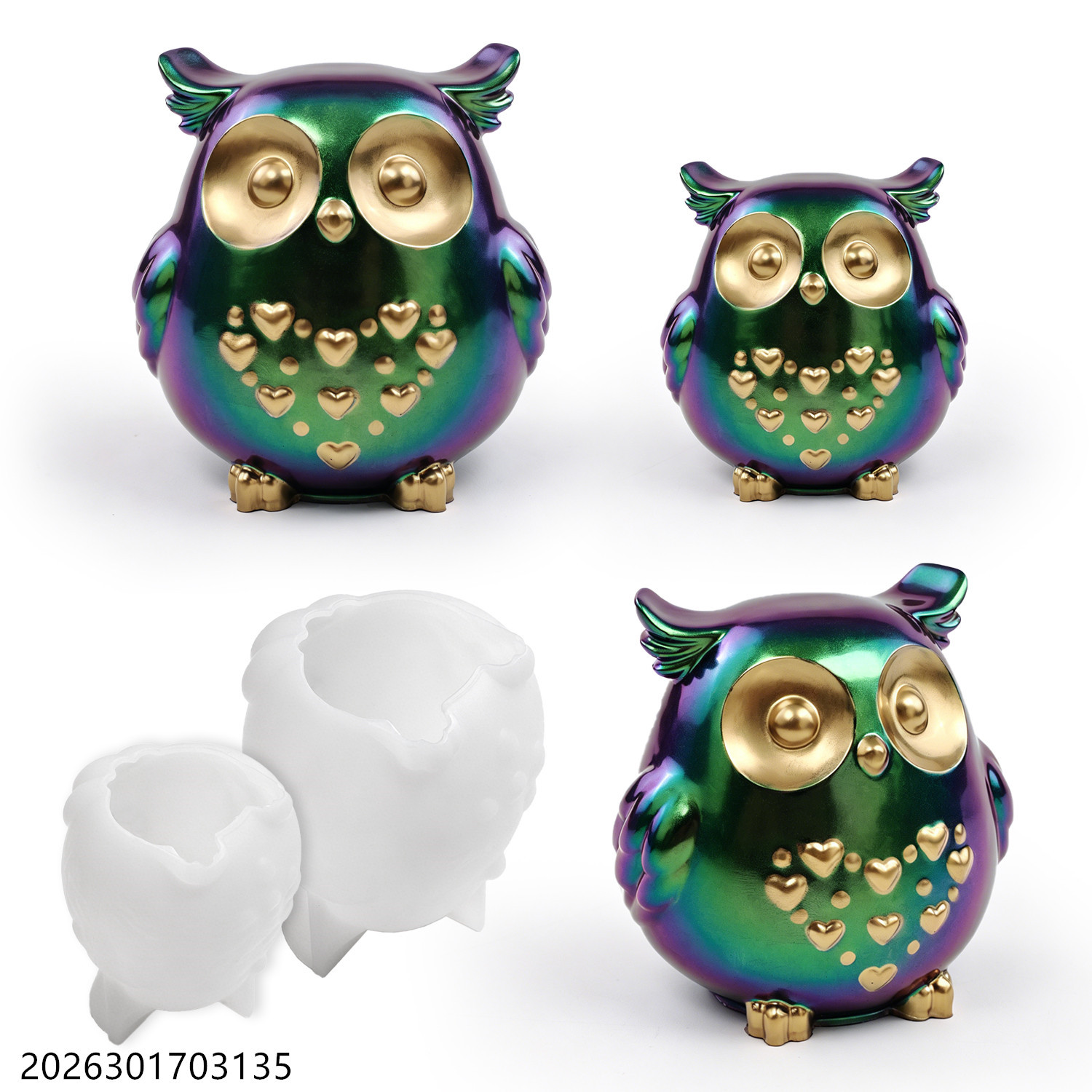 Soap Making Ideas - Moule en silicone Hibou 3D en